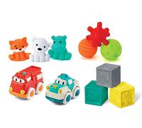 INFANTINO Baby 1st Playset - Palline, blocchi, amici e veicolo giocattolo set per esplorazione sensoriale e coinvolgimento, età 0 mesi in su, 11 conteggio