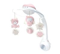 Infantino Giostrina Musicale Proiettore 3-in-1 Convertibile, Luce Notturna e Proiettore Neonato, Modalità Sveglia per Simulare la Luce del Giorno, 6 Melodie & 4 Suoni della Natura, Rosa Polveroso