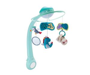 Infantino Giostrina Musicale Proiettore 3-in-1 Convertibile, Luce Notturna e Proiettore Neonato, Modalità Sveglia per Simulare la Luce del Giorno, 6 Melodie & 4 Suoni della Natura, Azurro
