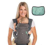 Infantino Flip Advanced 4-in-1 Carrier with Bib - Ergonomic, Convertible, Face-in and Face-out Front and Back Carry for Newborns and Older Babies, 8-32 lbs / 3.6-14.5 kg