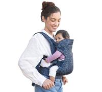 Infantino Marsupio Flip Advanced 4-in-1, Ergonomico, Convertibile, Posizione Fronte-Genitore e Fronte-Strada, Anteriore e Posteriore, per Neonati e Bambini da 3,6 a 14,5 kg, Marino Floreale