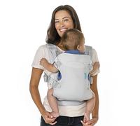 Infantino Marsupio Flip Convertibile 4-in-1 Light & Airy, Cintura e Cinghie Regolabili, Ergonomico e Comodo, Facile da Pulire, per Neonati e Bambini Piccoli da 3,6 a 14,5 kg, Grigio Chiaro