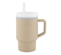 INFANTINO My 1st Tumbler - Adorabile bicchiere in miniatura con cannuccia resistente alle perdite e manico adatto ai bambini, incoraggia l'idratazione, facile da pulire, 22 ml, sabbia