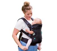 Infantino - Marsupio Neonato Flip Advanced 4 in 1 con Bavaglino - Ergonomico - Convertibile - Voltato verso l'interno e verso l'esterno - Anteriore e posteriore - Porta Bebè per Bambini da 3,6-14,5 kg