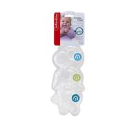 INFANTINO White Crystal Clear 3 Stage Teether Set - 3 Soft-Textured teethers for Sensory Exploration and Teething Relief, Silicone Free from BPA, PVC, Dyes and phthalates