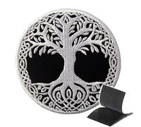 INFANTRYPRO Patch Albero della Vita Bonsai Yin Yang Tao Toppa Albero della Vita Equilibrio Zen Ricamo Fissaggio Stirare/Cucire Termoadesivo Patch Zaino Giacca Fai da te Serenità Meditazione| Scratch