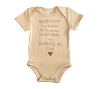 Infants - Body Neonato con Dedica speciale - Idea Regalo Prima festa del papà - Cotone - Facile da Togliere - Annuncio Gravidanza e Nascita (1, Crema, 0-3 mesi)