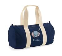 Infants - Borsone Parto Personalizzato con Nome e Design - 100% Cotone 50x25x25cm - Mommy Bag XXL Ospedale, Borsa Capiente per Mamma e Neonato, Ideale per Parto e Nascita - Made in Italy (Blu)