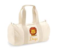 Infants - Borsone Parto Personalizzato con Nome e Design - 100% Cotone 50x25x25cm - Mommy Bag XXL Ospedale, Borsa Capiente per Mamma e Neonato, Ideale per Parto e Nascita - Made in Italy (Naturale)