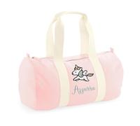 Infants - Borsone Parto Personalizzato con Nome e Design - 100% Cotone 50x25x25cm - Mommy Bag XXL Ospedale, Borsa Capiente per Mamma e Neonato, Ideale per Parto e Nascita - Made in Italy (Rosa)