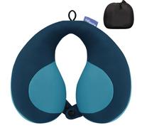 INFANZIA Cuscino cervicale per bambini, con supporto per il mento, impedisce la caduta in avanti della testa, cuscino cervicale a forma di U per auto, aereo o treno, regali per bambini, blu