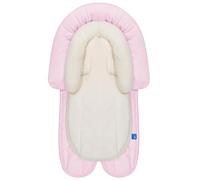 INFANZIA Supporti 2 in 1 per testa e corpo per neonati - inserto extra morbido per seggiolino auto, cuscini per sdraiette, passeggini, altalena, 50,8 x 30 cm, rosa