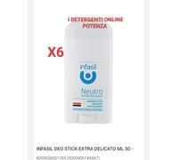 Infasil Deo Stick Extra Delicato New 50ml PEZZI 6