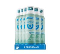 Infasil Deodorante Spray Deo Green Neutra, Deodorante con Ingredienti di Origine Naturale, Formula con Azoto, Senza Microplastiche, Erogazione Effetto Nuvola, Fragranza Neutra, 6 Deodoranti da 150 ml