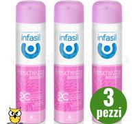 INFASIL DEODORANTE SPRAY LINEA FRESCHEZZA NON ALCOOL 150ML A SCELTA 3 - 6 PEZZI