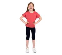 infatti Leggings a ¾ in Cotone per Bambina, Pantaloni Morbidi e Comodi per i più Piccoli, Allenamento Casual, Stile Corto Elegante, Abbigliamento Basic Tonia, Blu Navy 128 cm (8 Anni)