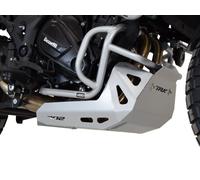 Inferiore paramotore HEED Benelli TRK 702/702X argento+paracoppa acciaio argento