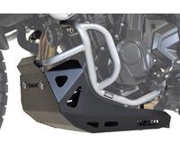 Inferiore paramotore HEED Benelli TRK 702/702X argento+paracoppa alluminio nero