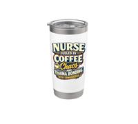Infermiera Alimentato Da Caffè Caos Trauma Bonding Bicchiere termico in acciaio inox doppia parete