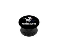 Infermiera Dinosauri Clinica RN Divertente Infermieristica Dino Dottore T-Rex PopSockets PopGrip Adesivo