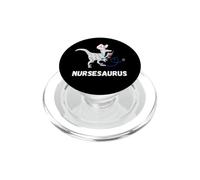 Infermiera Dinosauri Clinica RN Divertente Infermieristica Dino Dottore T-Rex PopSockets PopGrip per MagSafe