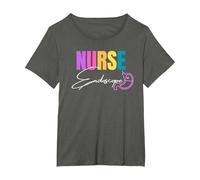 Infermiera endoscopia Infermiera Endo Tech Maglietta, Donna Plus-Size, Asfalto, 1X