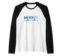 Infermiera Love Inspire Guarire miglior lavoro ospedaliero Maglia con Maniche Raglan