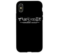 Infermiera neonatale Caring Heartbeat Lifeline Art Custodia per iPhone X/XS