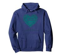 Infermiera oncologica: Combattere Il Cancro Un paziente alla Volta Felpa con Cappuccio, Unisex per Adulti, Navy, XL