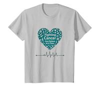 Infermiera oncologica: Combattere Il Cancro Un paziente alla Volta Maglietta, Bambini, Argento, 10 Anni