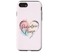 Infermiera pediatrica pastello cuore design per bambini sanità Custodia per iPhone SE (2020) / 7 / 8