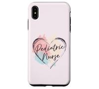 Infermiera pediatrica pastello cuore design per bambini sanità Custodia per iPhone XS Max
