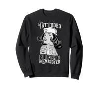 Infermiera Tatuata educato e Impiegato Vintage Pop Art Ragazza Felpa