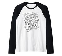 Infermiere Cristiano Infermieristica nel Nome di Gesù Fede Maglia con Maniche Raglan