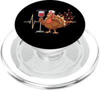 Infermieri ER ICU RN Autunno Autunno Ringraziamento Battito cardiaco Turchia PopSockets PopGrip per MagSafe