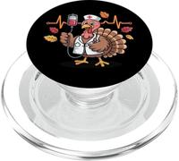 Infermieri ER ICU RN Autunno Autunno Ringraziamento Battito cardiaco Turchia PopSockets PopGrip per MagSafe