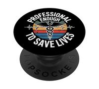 Infermieristica non considerata una professione Infermiera orgogliosa salva vite PopSockets PopGrip Adesivo