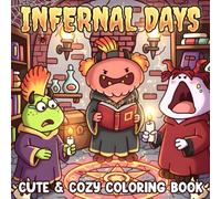 Infernal Days Coloring Book: A Journey Through Underworld Coloring Pages With Silly Demons, Fiery Friends, and Cozy Chaos for All Ages to Enjoy