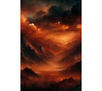 Infernal Visions: A Journal of Fire & Fury: A Hauntingly Beautiful 6x9 Notebook with 200 Lined Pages for Reflection, Writing, and Creativity.