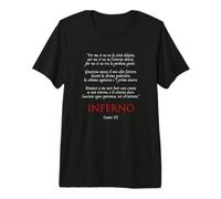 Inferno Dante La Porta dell'Inferno Canto III Divina Commedia Maglietta Premium