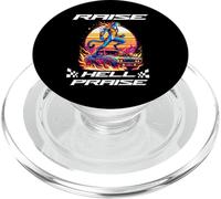 Inferno e gloria corsa retrò con ghepardo infuocato PopSockets PopGrip per MagSafe