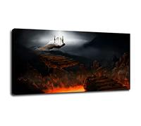 Inferno Poster Purgatorio Stampe su Tela Paradiso Wall Art Per Casa 1 Pannelli Decorazioni Con Cornice 50,8 x 30,5 cm