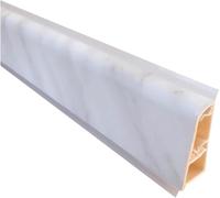 inferramenta Alzatine per Cucina | Diversi Colori e Modelli | 1 Pezzo da 300 CM | Complete di Accessori di Fissaggio | Protezione e Design per Il Tuo Top (Bianco Carrara)