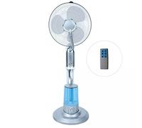 Inferramenta Koem Ventilatore elettrico a piantana con 3 velocità, telecomando, timer, nebulizzatore, diametro pale 40 cm