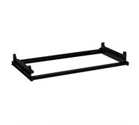 inferramenta Telaio Regolabile In Alluminio Nero Per Scolapiatti Da 56 | 76 | 86 Cm - Struttura Robusta, Design Moderno, Installazione Facile (56 cm)