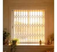 Inferriate per Finestre Barra Sicurezza Estensibile Finestre/Barra Porta Bloccabile, Griglie Sicurezza Protezione Antifurto Finestre Bovindo, Barra Protezione Pieghevole(W90xH140cm/36x55in)