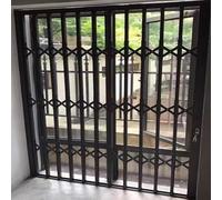 Inferriate per Finestre Barre di Sicurezza Antieffrazione con Serratura, Cancello A Soffietto in Alluminio Resistente Alle Intemperie per Garage, Protezione Antieffrazione(1000x1200mm)
