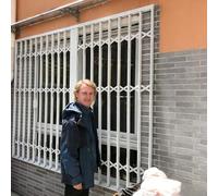 Inferriate per Finestre Barre di Sicurezza Estensibili Antifurto per Finestre di Casa, Asta di Sicurezza per Finestre Scorrevoli Orizzontali, Fermo Barra di Sicurezza(W30xH30in/75x75cm)