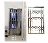 Inferriate per Finestre Barre Di Sicurezza Retrattili Per Finestre Su Misura - Parapetto Pieghevole Antiruggine Per Finestre Per Scuole, Soffitte, Capanni, Scantinati(120x140cm)