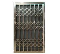 Inferriate per Finestre Griglia Di Sicurezza Per Porta E Finestra Pieghevole Da 80 85 90 95 100 Pollici, Acciaio Inox 304 Cancello Antieffrazione Retrattile Per Scuole/Negozi(85x190cm)